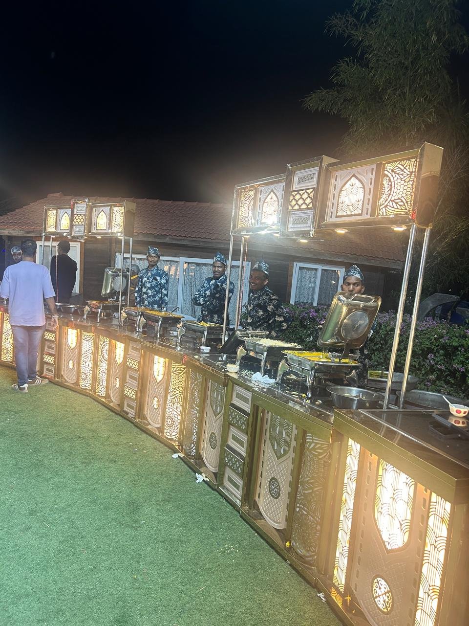 Wedding catering buffet setup in Pune